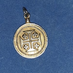 Gold madalion pendant